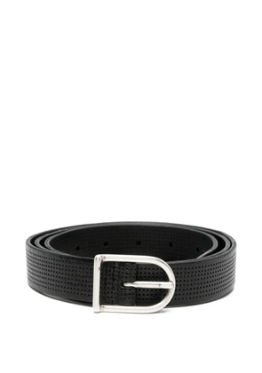 Dell'oglio perforated buckle belt - Black