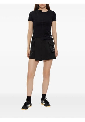 Y-3 x Mercedes logo-print T-shirt - Black