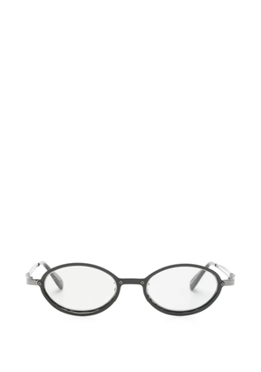 Kuboraum oval-frame sunglasses - Black