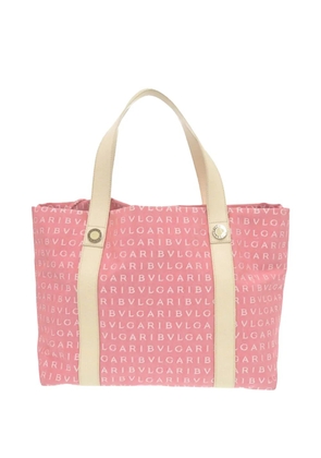 Bvlgari Pre-Owned 2010-2026 Logomania Canvas tote bag - Pink