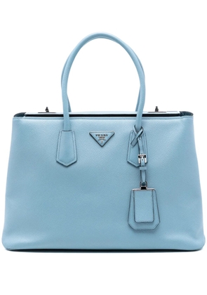 Prada Pre-Owned 2010-2025 Saffiano Cuir Turnlock Twin satchel - Blue