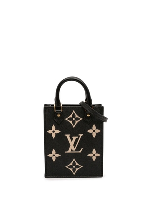 Louis Vuitton Pre-Owned 2021-2025 Bicolor Monogram Empreinte Petit Sac Plat satchel - Black