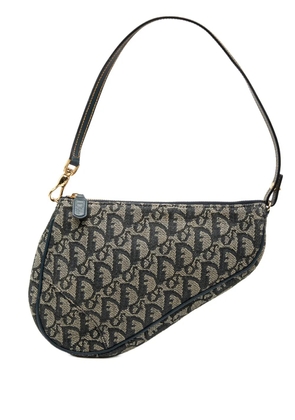 Christian Dior Pre-Owned 2001 Mini Diorissimo Canvas Saddle Pochette shoulder bag - Blue