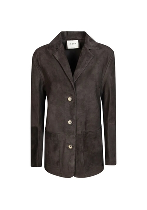 Mono suede jacket - Brown