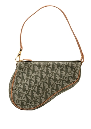 Christian Dior Pre-Owned 2001 Mini Diorissimo Canvas Saddle Pochette shoulder bag - Green