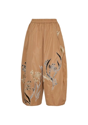 Biyan Taffeta cocoon trousers - Neutrals