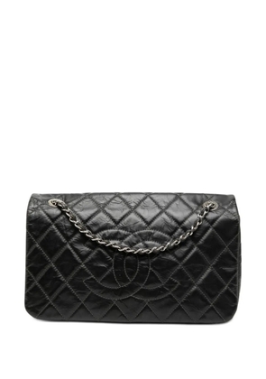 CHANEL Pre-Owned 2009-2010 CC Glazed Quilted Calfskin Single Flap shoulder bag - Black