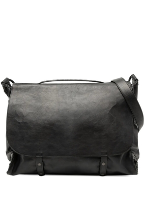 Bottega Veneta Pre-Owned 2012-2025 Nappa Intrecciato Trimmed Messenger Bag satchel - Black