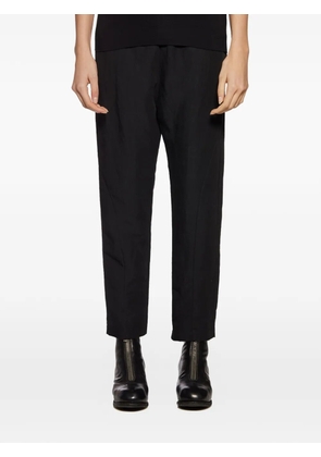 Nostra Santissima cropped straight-leg trousers - Black
