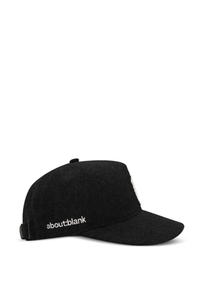 ABOUTBLANK embroidered-monogram cap - Black