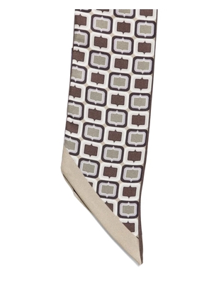 Tagliatore geometric patterned scarf - Neutrals