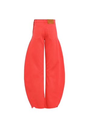 A.W.A.K.E. Mode logo-patch jeans - Red