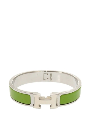 Hermès Pre-Owned 2000-2025 Narrow Enamel Clic H Bracelet PM costume bracelet - Green