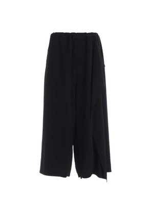 Y's Ta/Pe draped trousers - Black