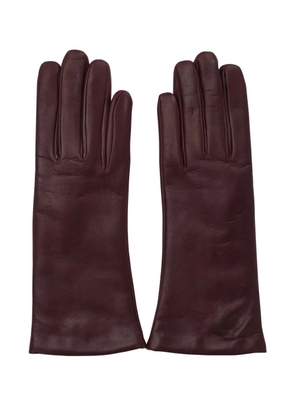 Restelli leather gloves - Purple