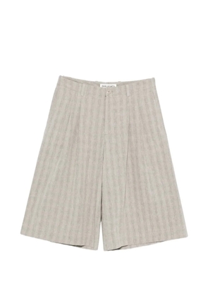 OUR LEGACY Split checked shorts - Neutrals