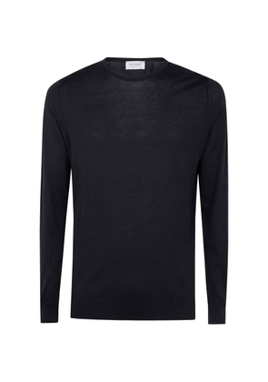 John Smedley long-sleeves crew-neck T-shirt - Black