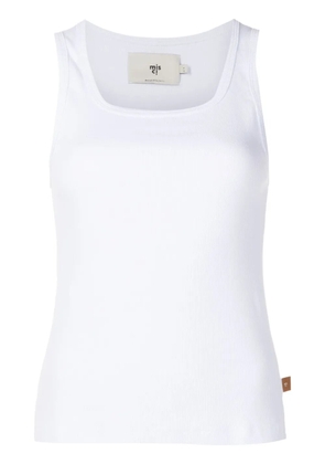 MISCI Ella ribbed tank top - White