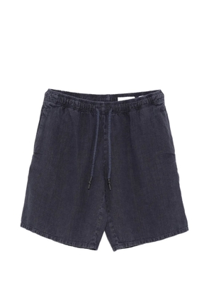 original vintage style drawstring-fastening shorts - Blue