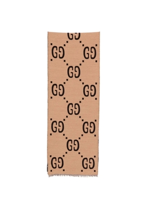 Gucci Pre-Owned Freedom GG jacquard frayed scarf - Neutrals