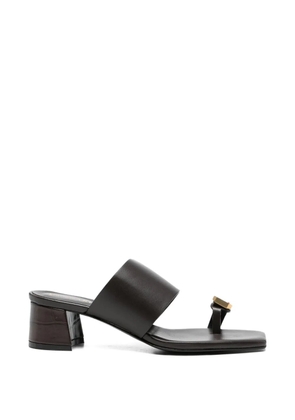 Donnarì square-toe sandals - Brown
