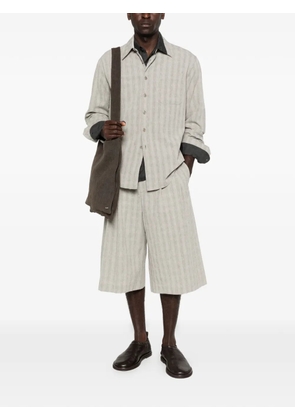 OUR LEGACY Above striped-pattern shirt - Neutrals