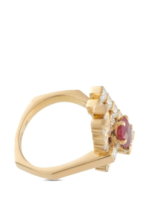 Fred of Paris ruby and diamond ring - Gold