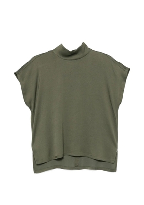 Drykorn turtle neck short sleeve blouse - Green