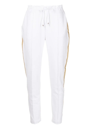 Madison.Maison side-stripe track pants - White
