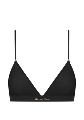 Maison Close double sens triangle bralette - Black