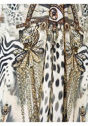 Camilla draped hardware jumpsuit - Neutrals