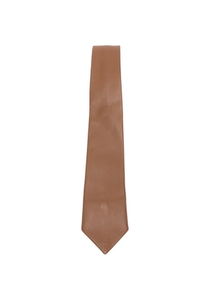 Sunflower leather tie - Brown