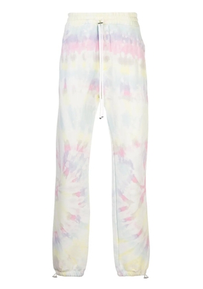 AMIRI drawstring tie-dye print joggers - White
