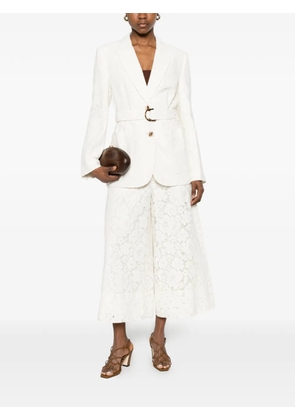 ZIMMERMANN Luna belted blazer - Neutrals