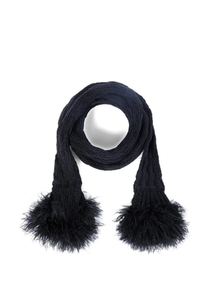 Ann Demeulemeester Rae knitted scarf - Black