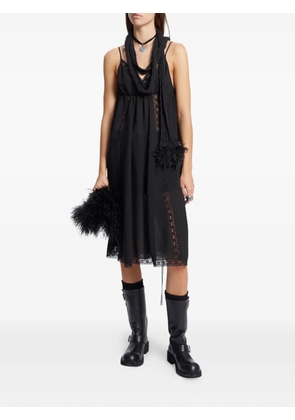 Ann Demeulemeester Rae knitted scarf - Black