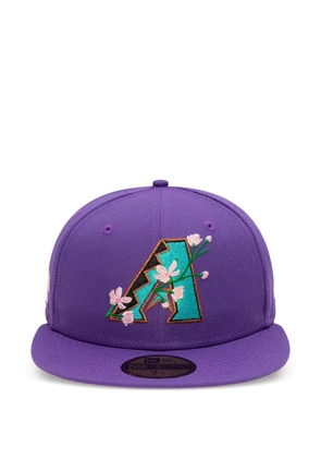 NEW ERA CAP patch bloom fitted hat - Purple