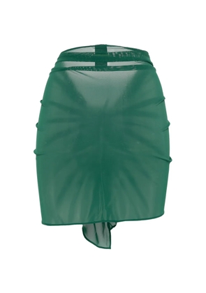 Fisico sheer-finish pareo - Green