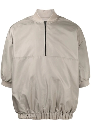 FEAR OF GOD ESSENTIALS half-zip short-sleeve techical pullover - Green