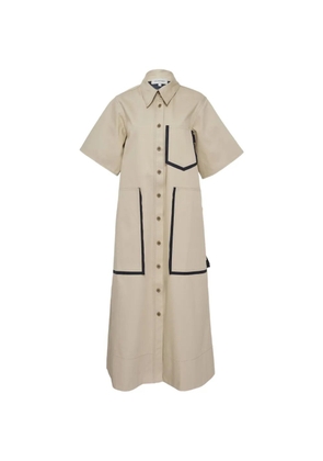 Lee Mathews pocket shirt dress - Neutrals