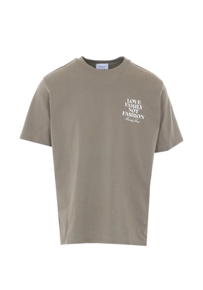 Family First crew-neck logo T-shirt - Green