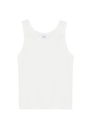 ASPESI crew-neck knit tank top - White