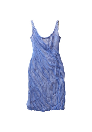 Versace pleated mini dress - Blue
