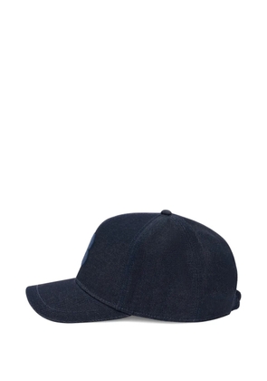 Boggi Milano tone-on-tone logo baseball cap - Blue