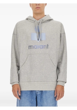MARANT Miley logo-detail hoodie - Grey