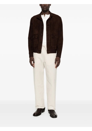 Salvatore Santoro patch-pocket suede jacket - Brown