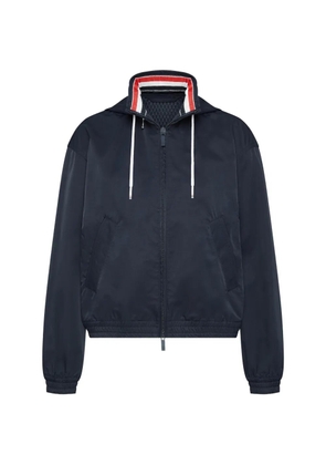 Thom Browne hooded stripe jacket - Blue