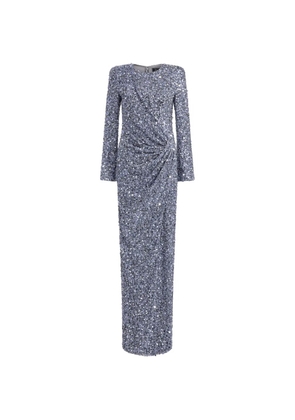 Jenny Packham Marie sequin-embellished gown - Grey