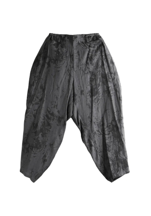 Yohji Yamamoto jacquard patterned trousers - Grey