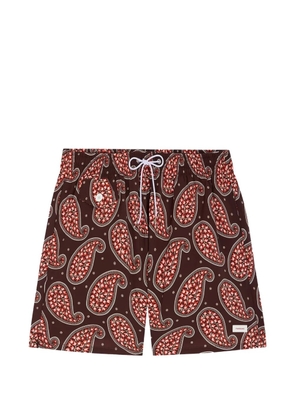 FURSAC paisley-print swim shorts - Brown